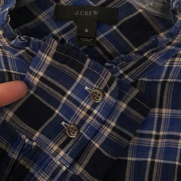 j crew ruffle popover shirt - Picture 3 of 3